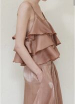 ΜΠΕΖ ΤΟΠ LUMINA ΧΡΥΣΙΣΟΝ, VISCOSA POLYESTER - Image 3